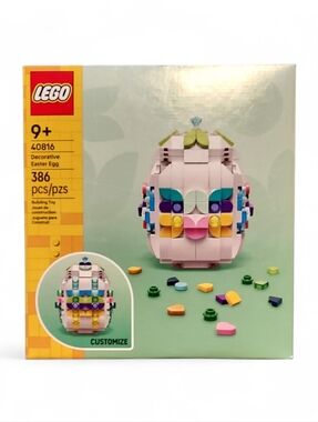 LEGO Decorative Easter Egg Building Toy, Easter Basket Gift for Kids, 40816